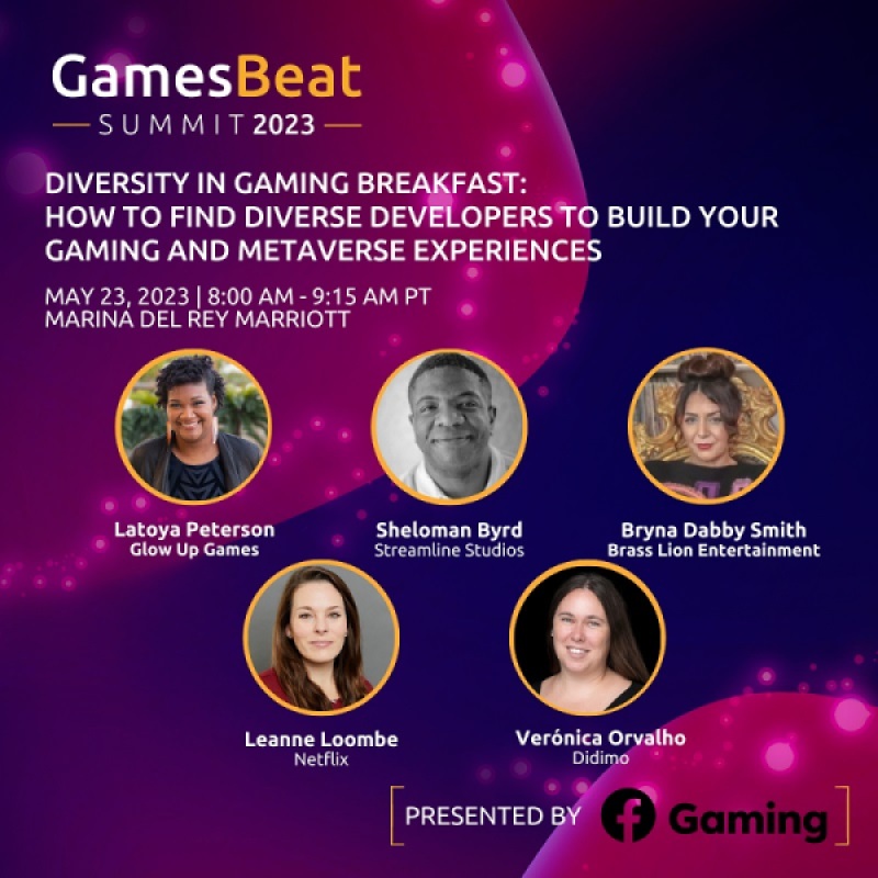 The facts about our Diversity in Gaming breakfast at GamesBeat Summit 2023.